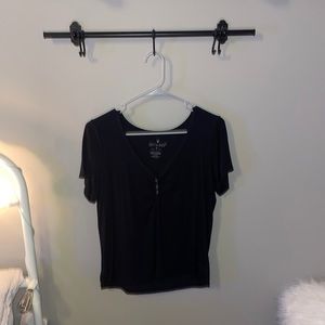 American eagle three button shirt